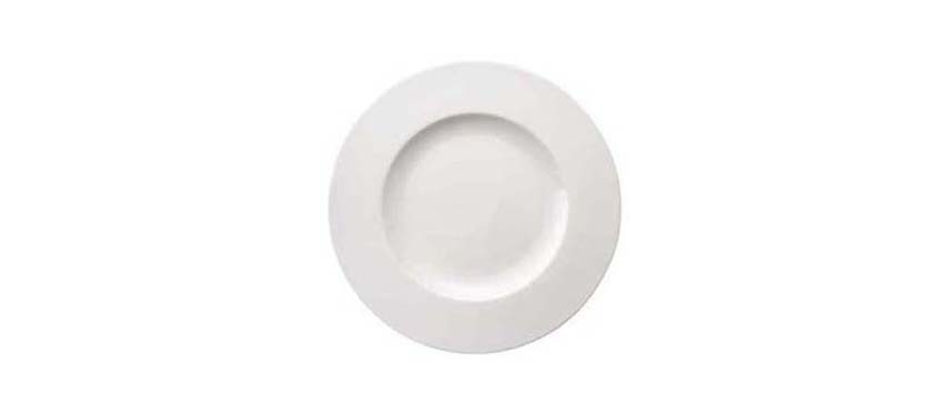 Stoviglie Costaverde Saturno: Costaverde Saturno Bianco piatto piano cm 17