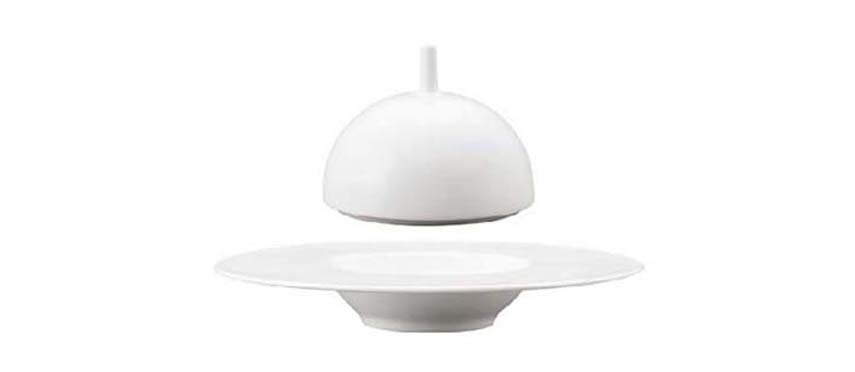Stoviglie Costaverde Saturno: Costaverde Saturno Bianco coperchio per piatto gourmet