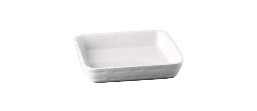 Pirofile: Pirofila quadrata cordonata cm 26x26h5,5