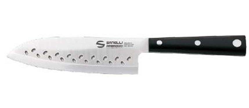 Sanelli Ambrogio: Sanelli ambrogio hasaki coltello santoku forato cm 16