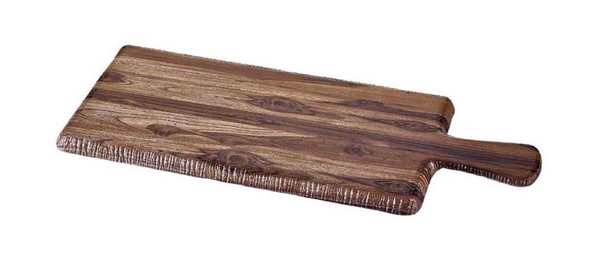Vassoi di Presentazione Tavola Melamina: Tagliere rettangolare melamina effetto legno cm 50x20