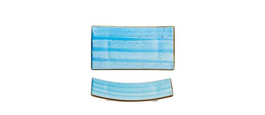 Coppette e Piattini Colorati: Vassoio rettangolare azzurro cm 14,7x7,9 h1,8