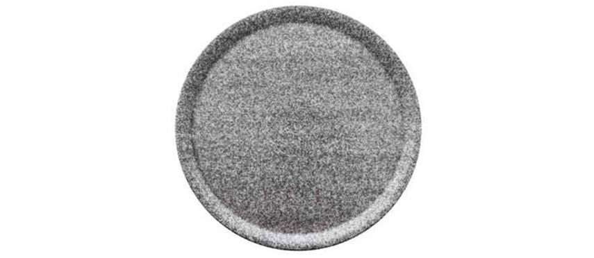 Piatti Pizza: Saturnia Piatto pizza napoli cm 33 granito grigio